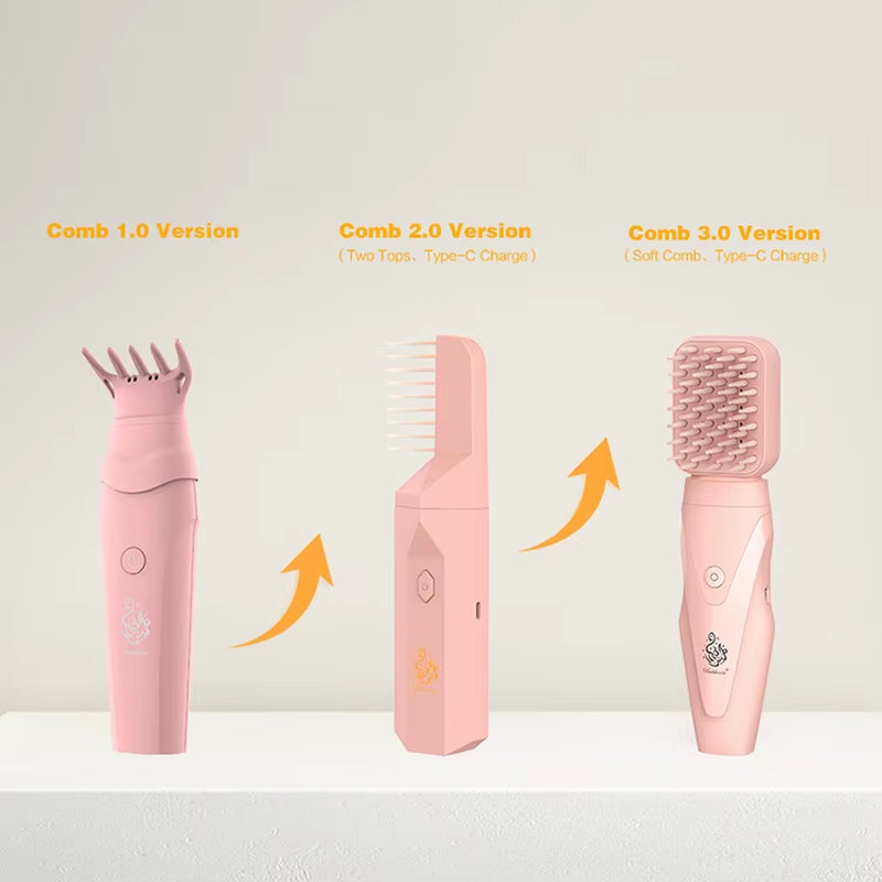 Chuhan Newest Electric USB Portable Incense Burner Muslim Aromatherapy Device Dukhoon Arabic Bakhoor Burner with Comb Set